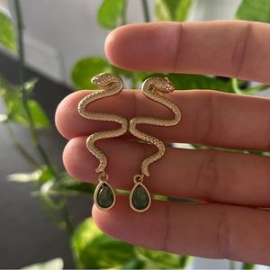 Snake earrings. These are gold plated earrings. Fun for any occasion.